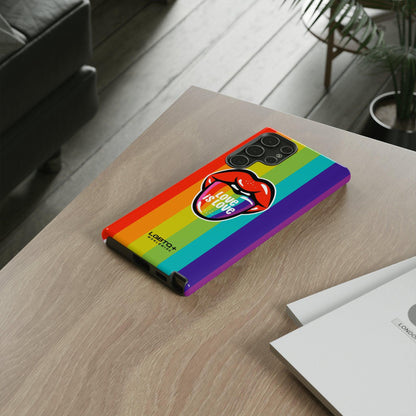 LGBTQWorldwide - ,,LIEBES ZUNGE" Doppelgehäuse Handyhülle Accessories, Glossy, iPhone Cases, Matte, Phone accessory, Phone Cases, Samsung Cases, Thermo, Valentine's Day Picks lgbtq Bekleidung Accessoires unisex Zubehör