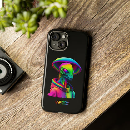 LGBTQWorldwide - ,,GLÜCKLICHES ALIEN" Doppelgehäuse Handyhülle Accessories, Glossy, iPhone Cases, Matte, Phone accessory, Phone Cases, Samsung Cases, tough, Valentine's Day Picks lgbtq Bekleidung Accessoires unisex Zubehör