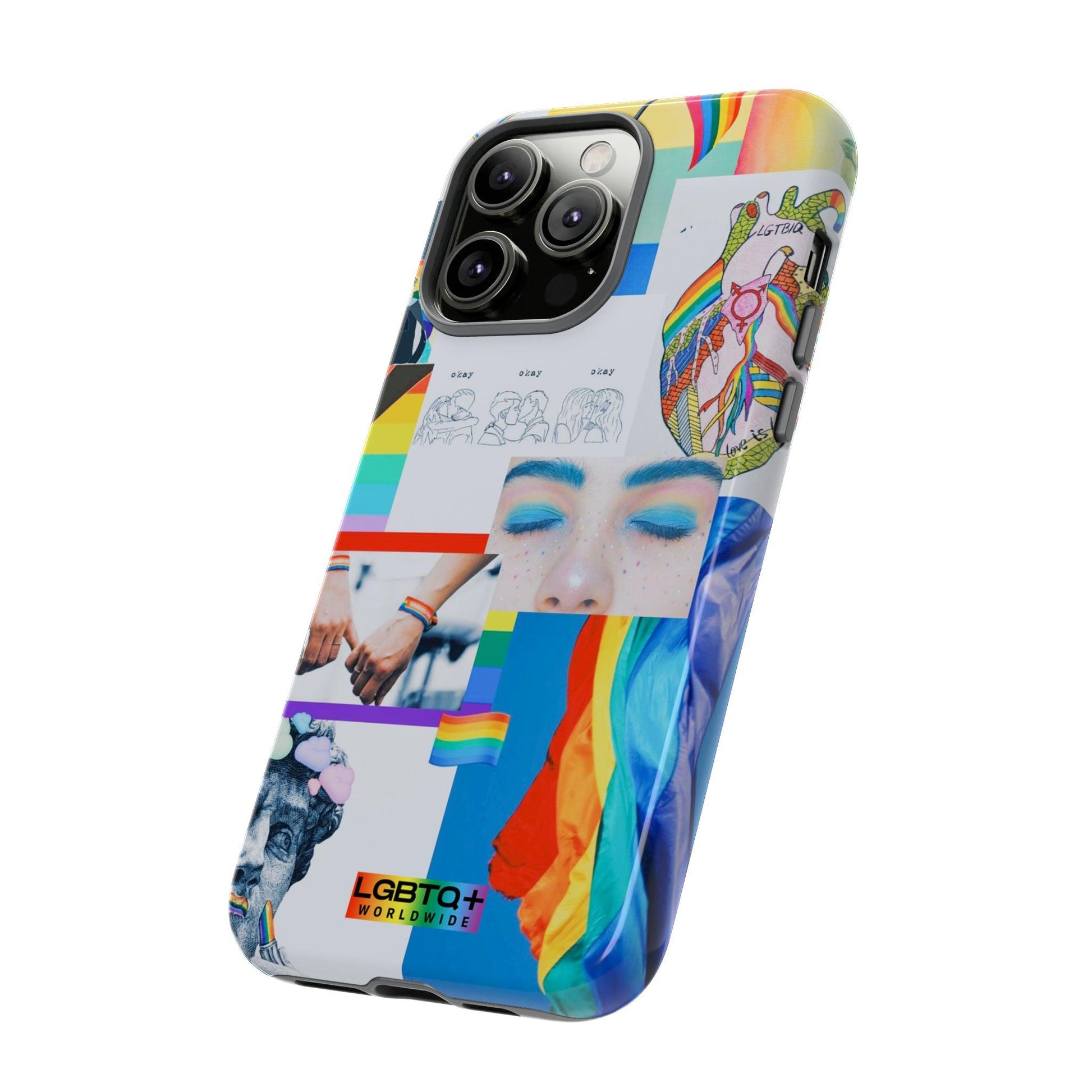 LGBTQWorldwide - ,,LEBEN"Doppelgehäuse Handyhülle Accessories, Glossy, iPhone Cases, Matte, Phone accessory, Phone Cases, Samsung Cases, Thermo, Valentine's Day Picks lgbtq Bekleidung Accessoires unisex Zubehör