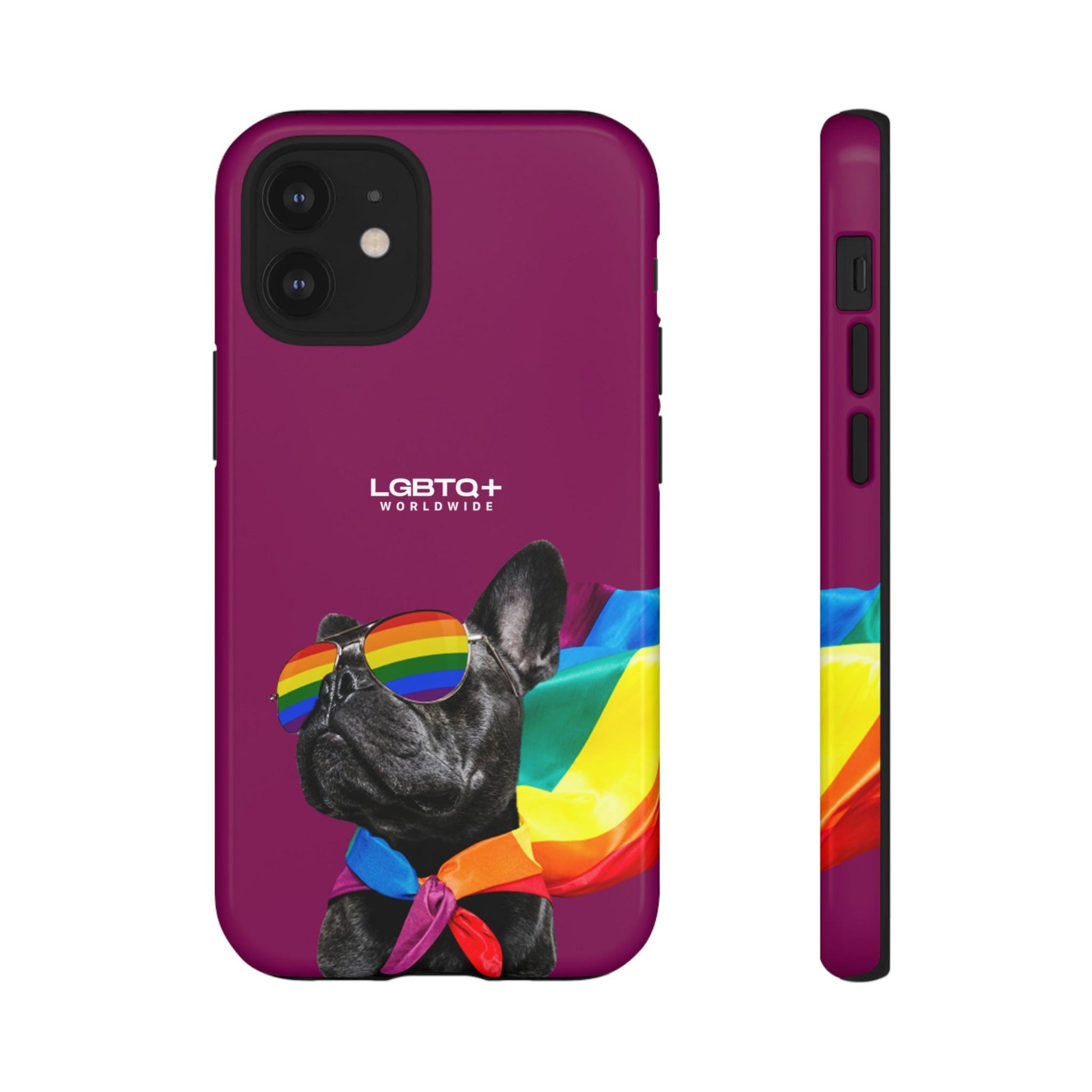 LGBTQWorldwide - ,,GLÜCKLICHER HUND" Doppelgehäuse Handyhülle Accessories, Glossy, iPhone Cases, Matte, Phone accessory, Phone Cases, Samsung Cases, Thermo, Valentine's Day Picks lgbtq Bekleidung Accessoires unisex Zubehör