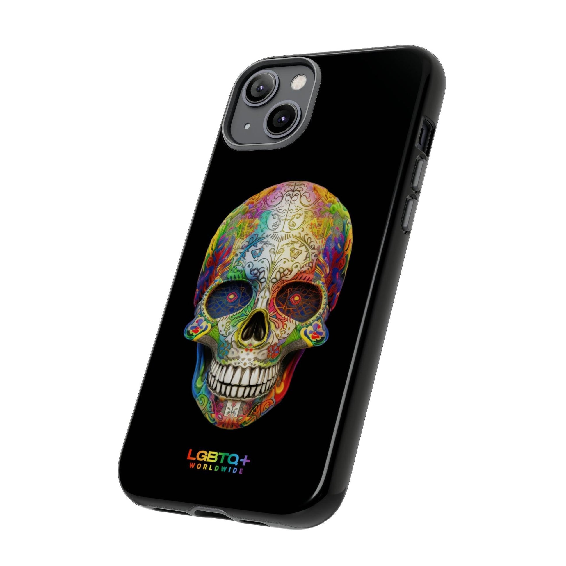 LGBTQWorldwide - ,,SKULL HEAD" Doppelgehäuse Handyhülle Accessories, Glossy, iPhone Cases, Matte, Phone accessory, Phone Cases, Samsung Cases, tough, Valentine's Day Picks lgbtq Bekleidung Accessoires unisex Zubehör