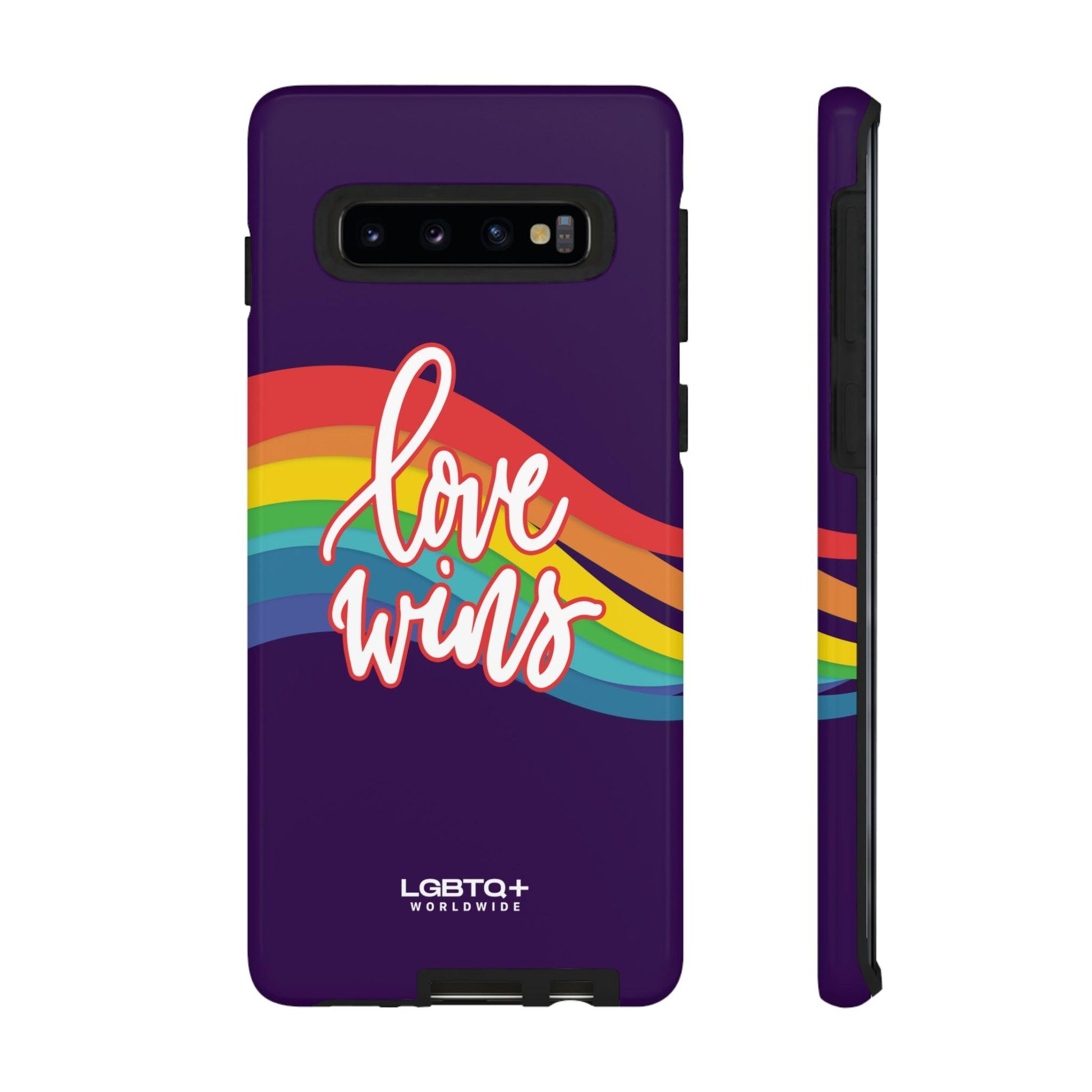 LGBTQWorldwide - ,,LIEBE GEWINNT" Doppelgehäuse Handyhülle Accessories, Glossy, iPhone Cases, Matte, Phone accessory, Phone Cases, Samsung Cases, Thermo, Valentine's Day Picks lgbtq Bekleidung Accessoires unisex Zubehör