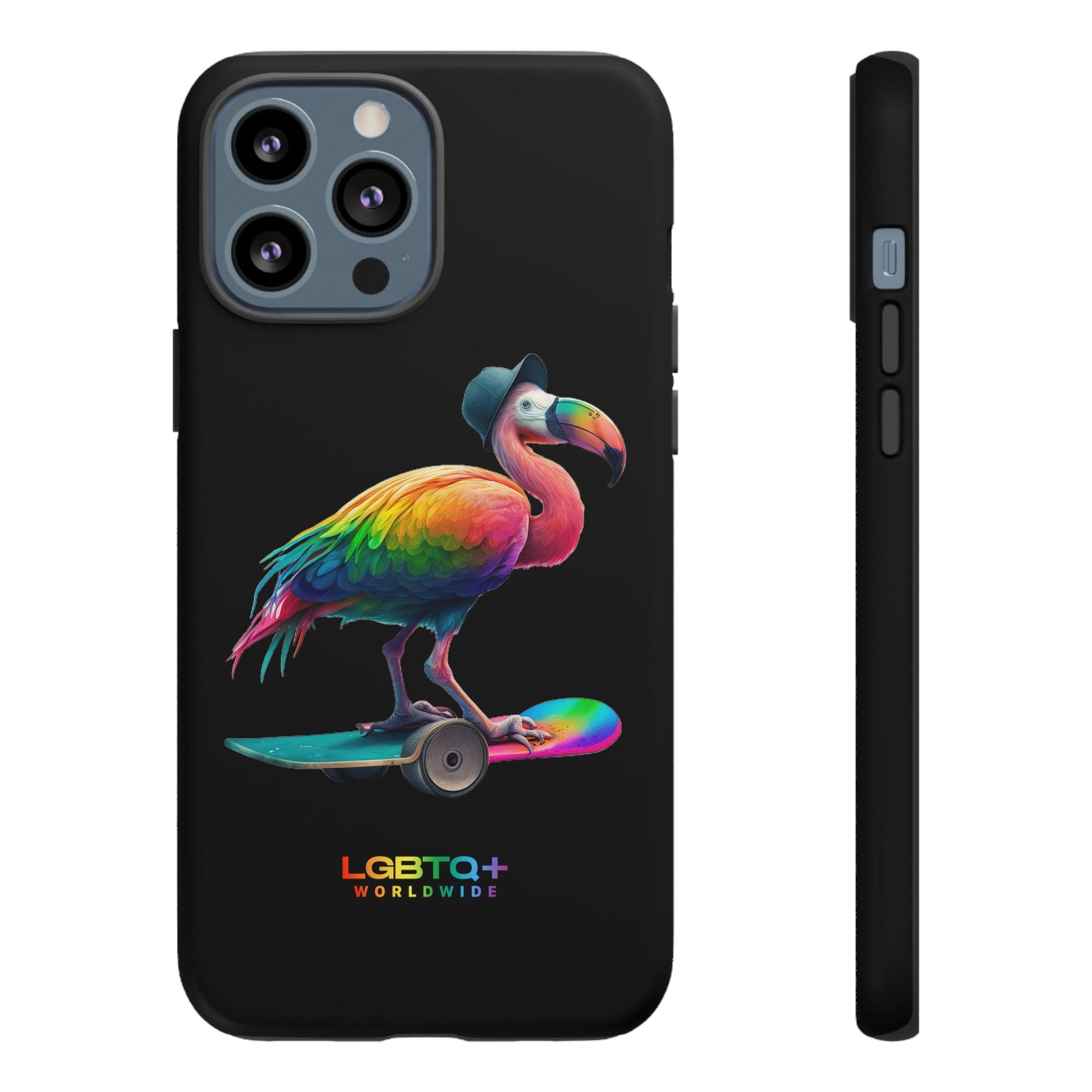 LGBTQWorldwide - ,,FLAMINGO" Doppelgehäuse Handyhülle Accessories, Glossy, iPhone Cases, Matte, Phone accessory, Phone Cases, Samsung Cases, tough, Valentine's Day Picks lgbtq Bekleidung Accessoires unisex Zubehör