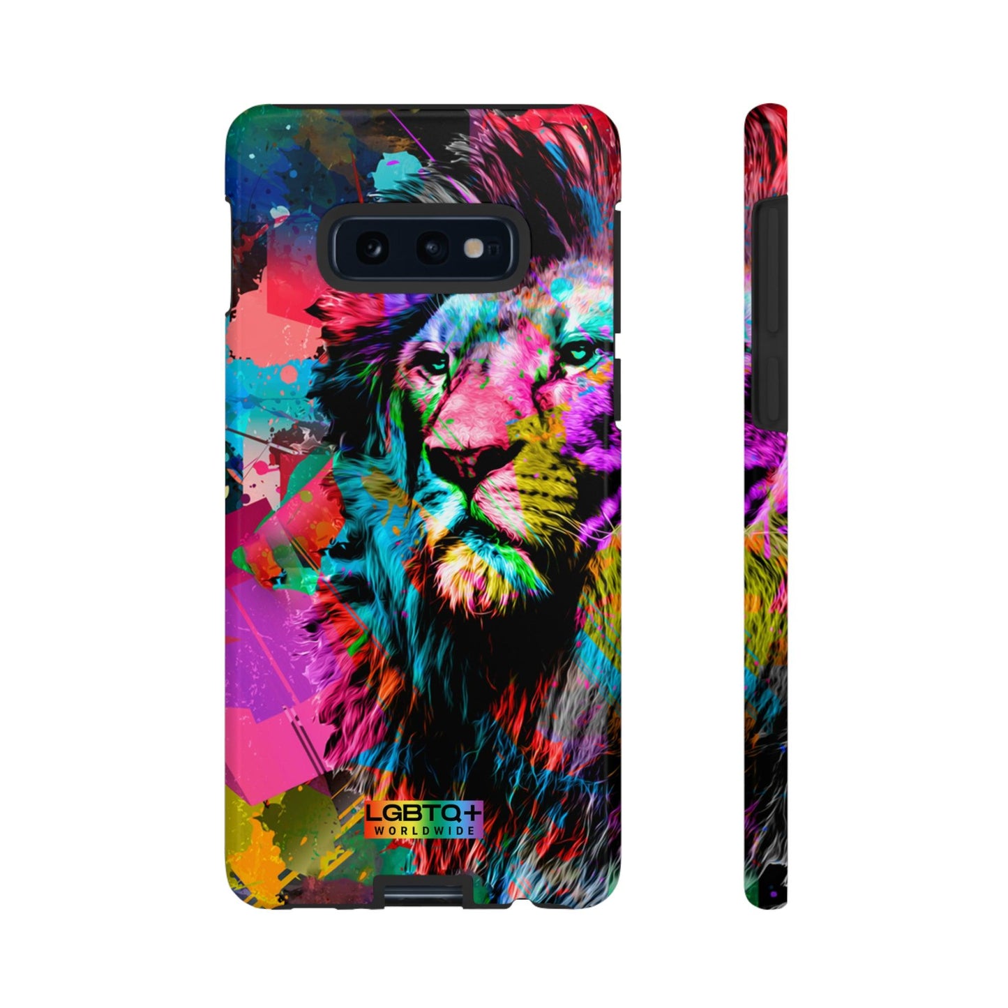 LGBTQWorldwide - ,,STARKER LÖWE" Doppelgehäuse Handyhülle Accessories, Glossy, iPhone Cases, Matte, Phone accessory, Phone Cases, Samsung Cases, Thermo, Valentine's Day Picks lgbtq Bekleidung Accessoires unisex Zubehör