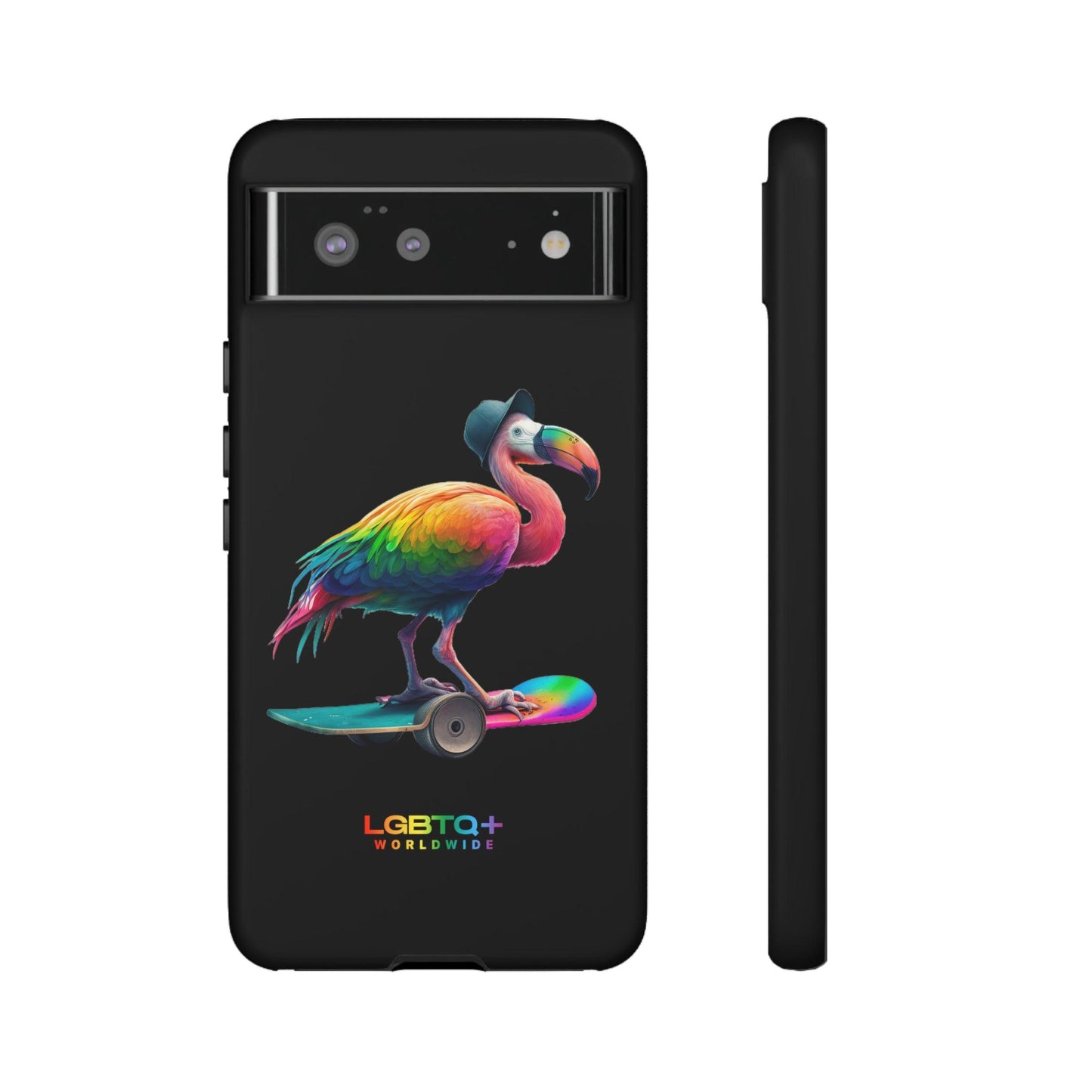 LGBTQWorldwide - ,,FLAMINGO" Doppelgehäuse Handyhülle Accessories, Glossy, iPhone Cases, Matte, Phone accessory, Phone Cases, Samsung Cases, tough, Valentine's Day Picks lgbtq Bekleidung Accessoires unisex Zubehör