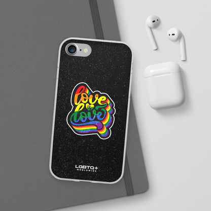 LGBTQWorldwide - ,,LIEBE IST LIEBE" Flexible Handyhülle Accessories, Case, iPhone, iPhone Cases, Phone accessory, Phone Cases, Samsung Cases, Valentine's Day promotion lgbtq Bekleidung Accessoires unisex Zubehör