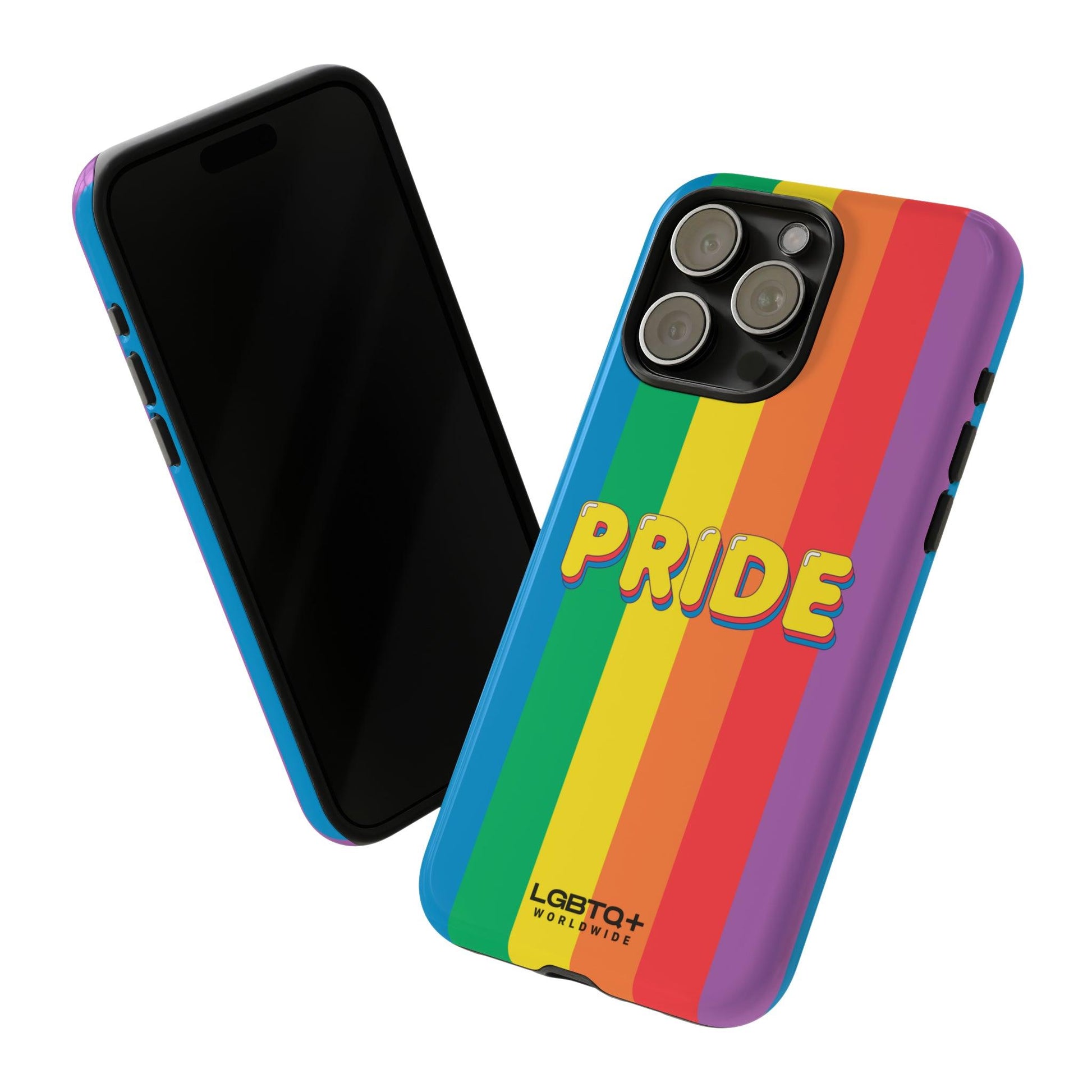 LGBTQWorldwide - ,,PRIDE" Doppelgehäuse Handyhülle Accessories, Glossy, iPhone Cases, Matte, Phone accessory, Phone Cases, Samsung Cases, Thermo, Valentine's Day Picks lgbtq Bekleidung Accessoires unisex Zubehör