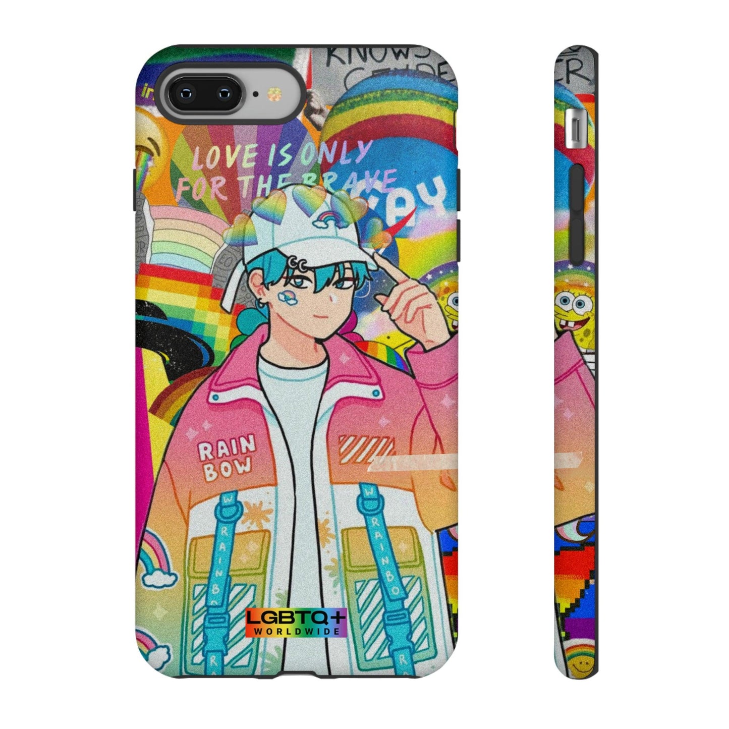 LGBTQWorldwide - ,,REGENBOGEN JUNGE" Doppelgehäuse Handyhülle Accessories, Glossy, iPhone Cases, Matte, Phone accessory, Phone Cases, Samsung Cases, Thermo, Valentine's Day Picks lgbtq Bekleidung Accessoires unisex Zubehör