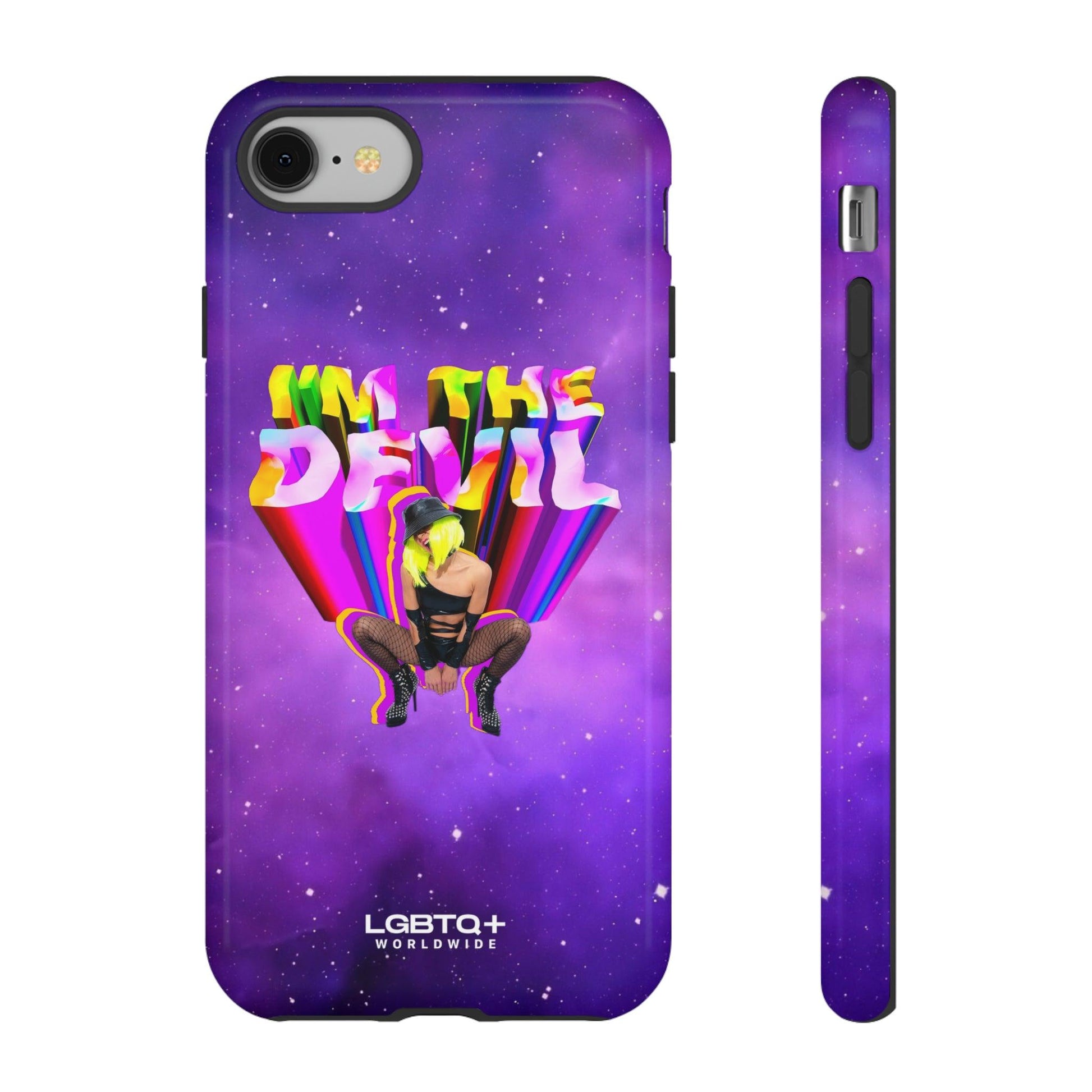 LGBTQWorldwide - ,,I AM THE DEVIL" Doppelgehäuse Handyhülle Accessories, Glossy, iPhone Cases, Matte, Phone accessory, Phone Cases, Samsung Cases, Thermo, Valentine's Day Picks lgbtq Bekleidung Accessoires unisex Zubehör