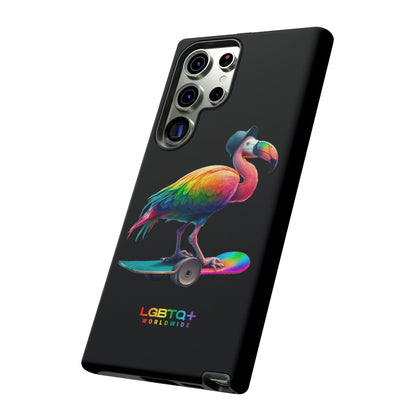 LGBTQWorldwide - ,,FLAMINGO" Doppelgehäuse Handyhülle Accessories, Glossy, iPhone Cases, Matte, Phone accessory, Phone Cases, Samsung Cases, tough, Valentine's Day Picks lgbtq Bekleidung Accessoires unisex Zubehör