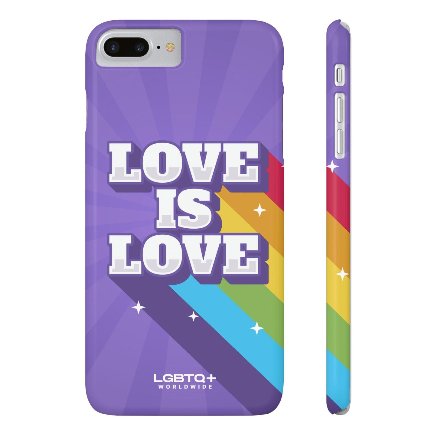 LGBTQWorldwide - ,,LOVE IS LOVE" Handyhülle Accessories, Back-to-School, card, Glossy, iPhone, iPhone Cases, Phone accessory, Phone Cases, Samsung Cases, Slim lgbtq Bekleidung Accessoires unisex Zubehör