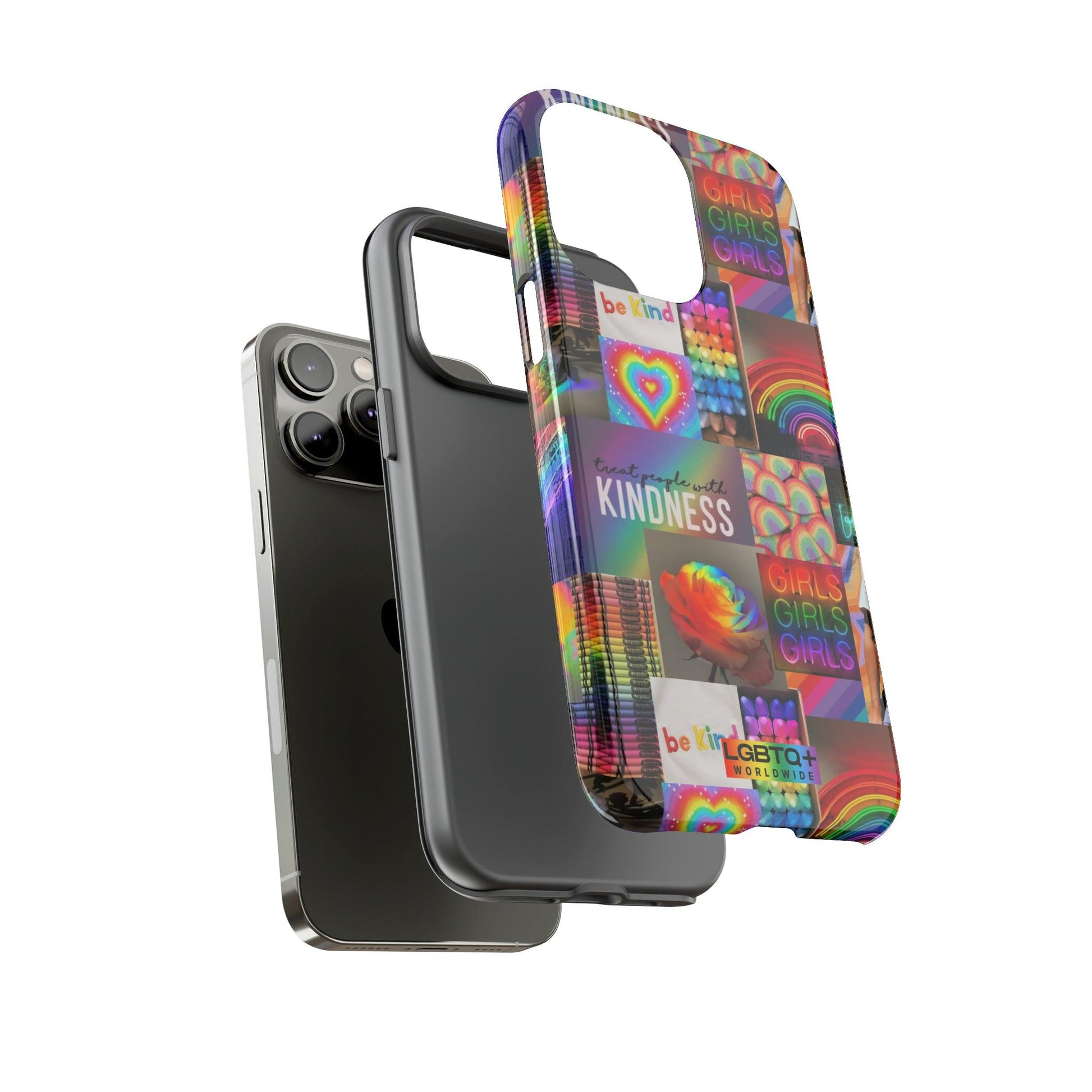 LGBTQWorldwide - ,,FREUNDLICH" Doppelgehäuse Handyhülle Accessories, Glossy, iPhone Cases, Matte, Phone accessory, Phone Cases, Samsung Cases, Thermo, Valentine's Day Picks lgbtq Bekleidung Accessoires unisex Zubehör