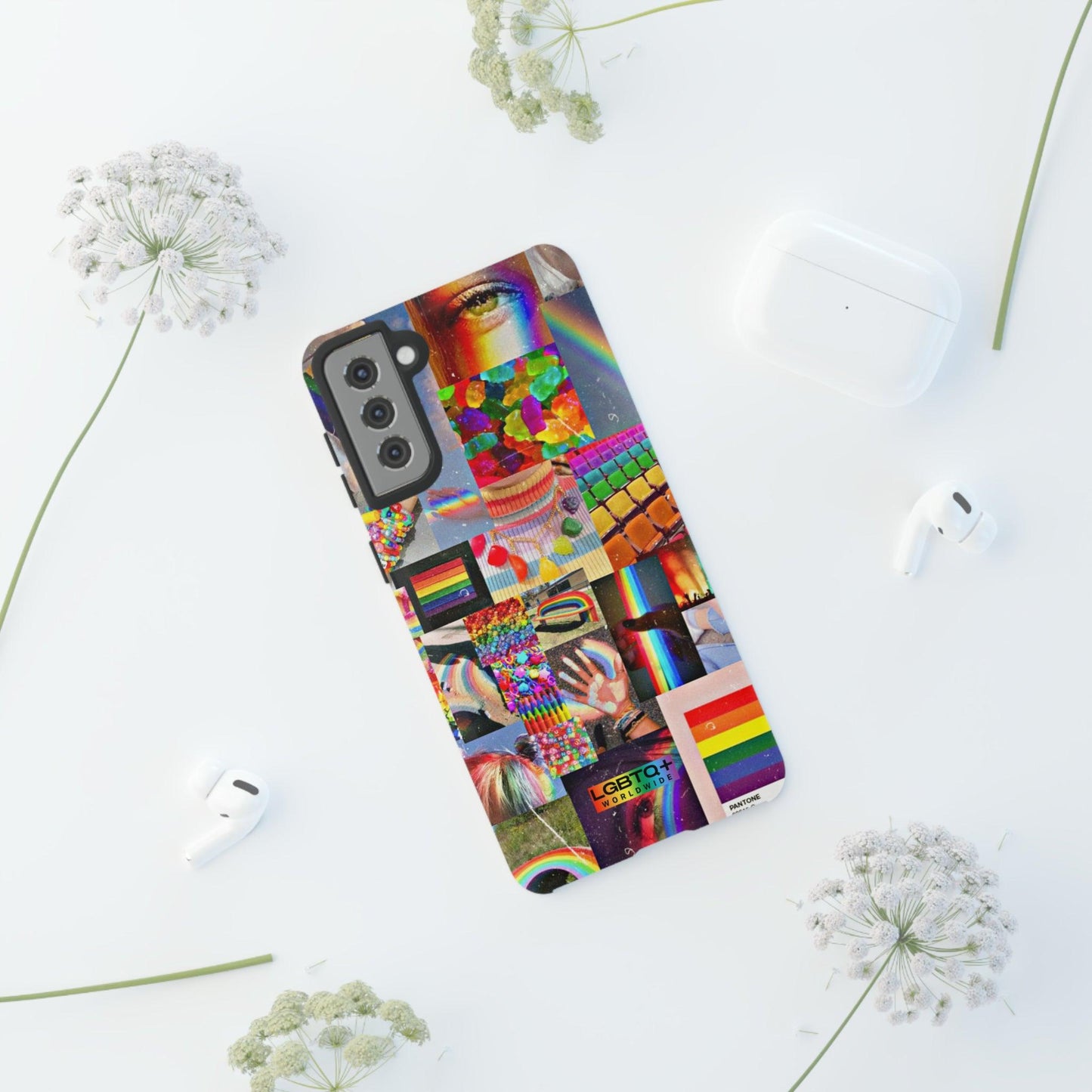 LGBTQWorldwide - ,,FARBEN" Doppelgehäuse Handyhülle Accessories, Glossy, iPhone Cases, Matte, Phone accessory, Phone Cases, Samsung Cases, Thermo, Valentine's Day Picks lgbtq Bekleidung Accessoires unisex Zubehör