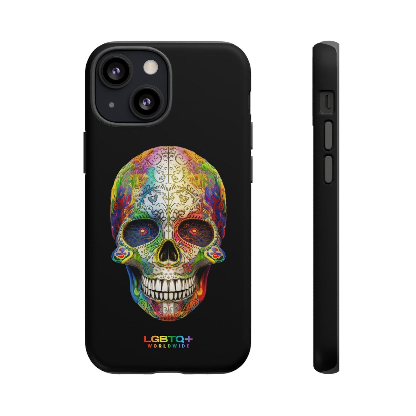 LGBTQWorldwide - ,,SKULL HEAD" Doppelgehäuse Handyhülle Accessories, Glossy, iPhone Cases, Matte, Phone accessory, Phone Cases, Samsung Cases, tough, Valentine's Day Picks lgbtq Bekleidung Accessoires unisex Zubehör