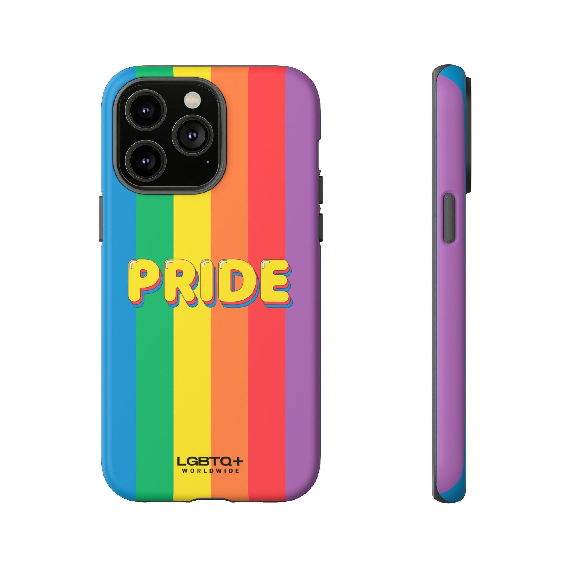 LGBTQWorldwide - ,,PRIDE" Doppelgehäuse Handyhülle Accessories, Glossy, iPhone Cases, Matte, Phone accessory, Phone Cases, Samsung Cases, Thermo, Valentine's Day Picks lgbtq Bekleidung Accessoires unisex Zubehör