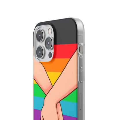 LGBTQWorldwide - ,,TOGETHER PRIDE" Flexible Handyhülle Accessories, Case, iPhone, iPhone Cases, Phone accessory, Phone Cases, Samsung Cases, silikon, Valentine's Day promotion lgbtq Bekleidung Accessoires unisex Zubehör