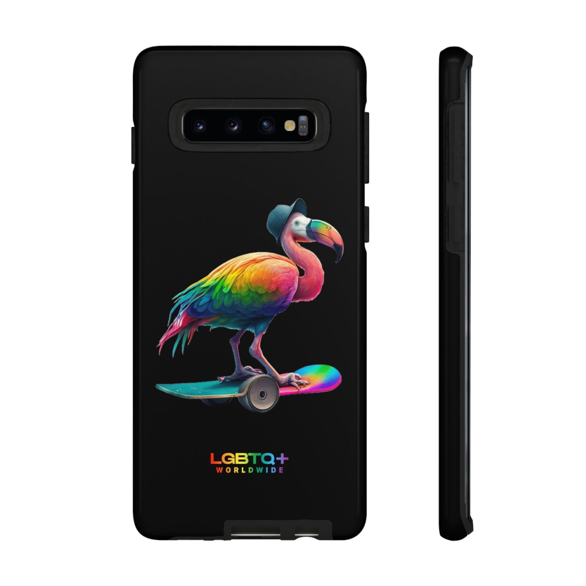 LGBTQWorldwide - ,,FLAMINGO" Doppelgehäuse Handyhülle Accessories, Glossy, iPhone Cases, Matte, Phone accessory, Phone Cases, Samsung Cases, tough, Valentine's Day Picks lgbtq Bekleidung Accessoires unisex Zubehör