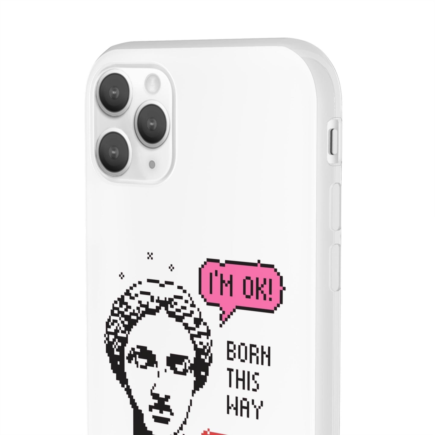 LGBTQWorldwide - ,,BORN THIS WAY" Flexible Handyhülle Accessories, Case, iPhone, iPhone Cases, Phone accessory, Phone Cases, Samsung Cases, silikon, Valentine's Day promotion lgbtq Bekleidung Accessoires unisex Zubehör