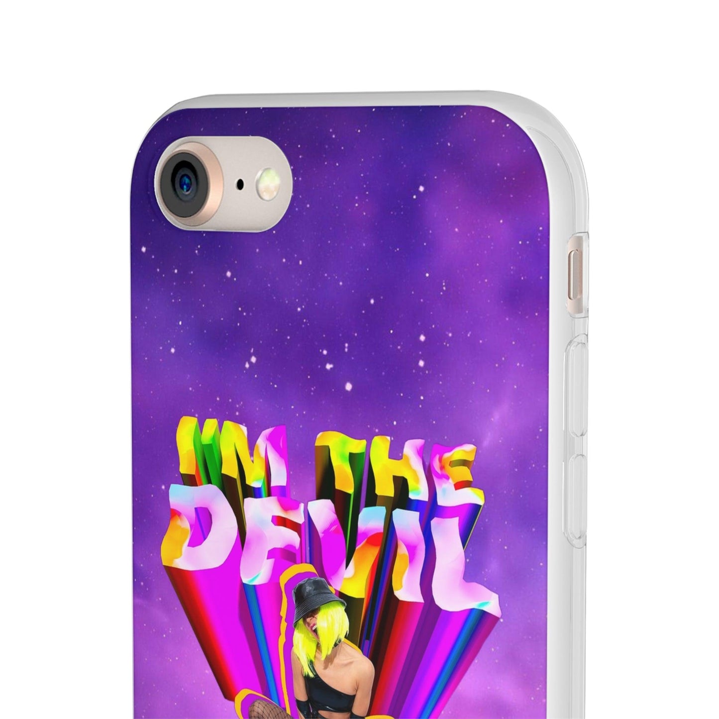 LGBTQWorldwide - ,,I AM THE DEVIL" Flexible Handyhülle Accessories, Case, iPhone, iPhone Cases, Phone accessory, Phone Cases, Samsung Cases, silikon, Valentine's Day promotion lgbtq Bekleidung Accessoires unisex Zubehör