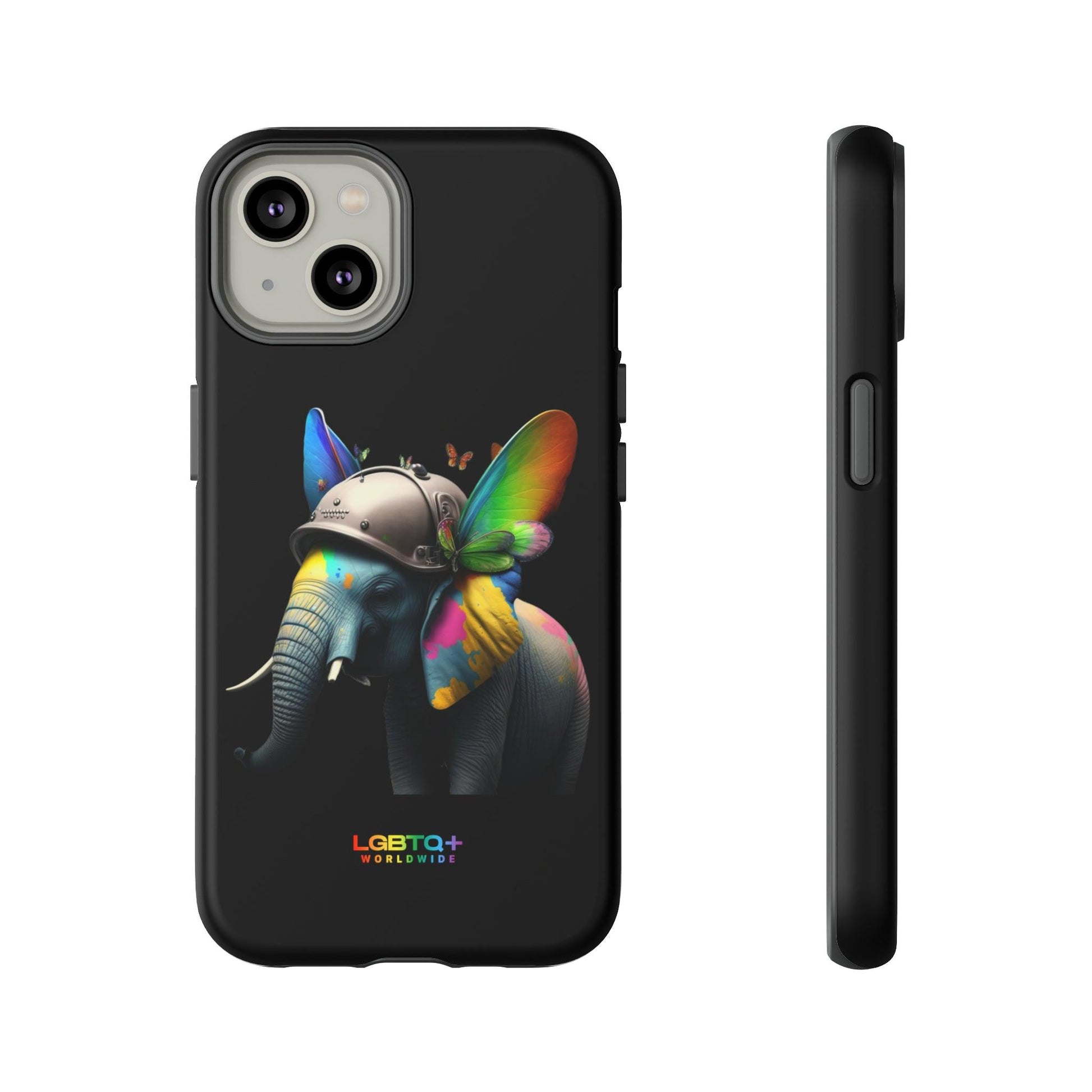 LGBTQWorldwide - ,,ELEFANT" Doppelgehäuse Handyhülle Accessories, Glossy, iPhone Cases, Matte, Phone accessory, Phone Cases, Samsung Cases, tough, Valentine's Day Picks lgbtq Bekleidung Accessoires unisex Zubehör