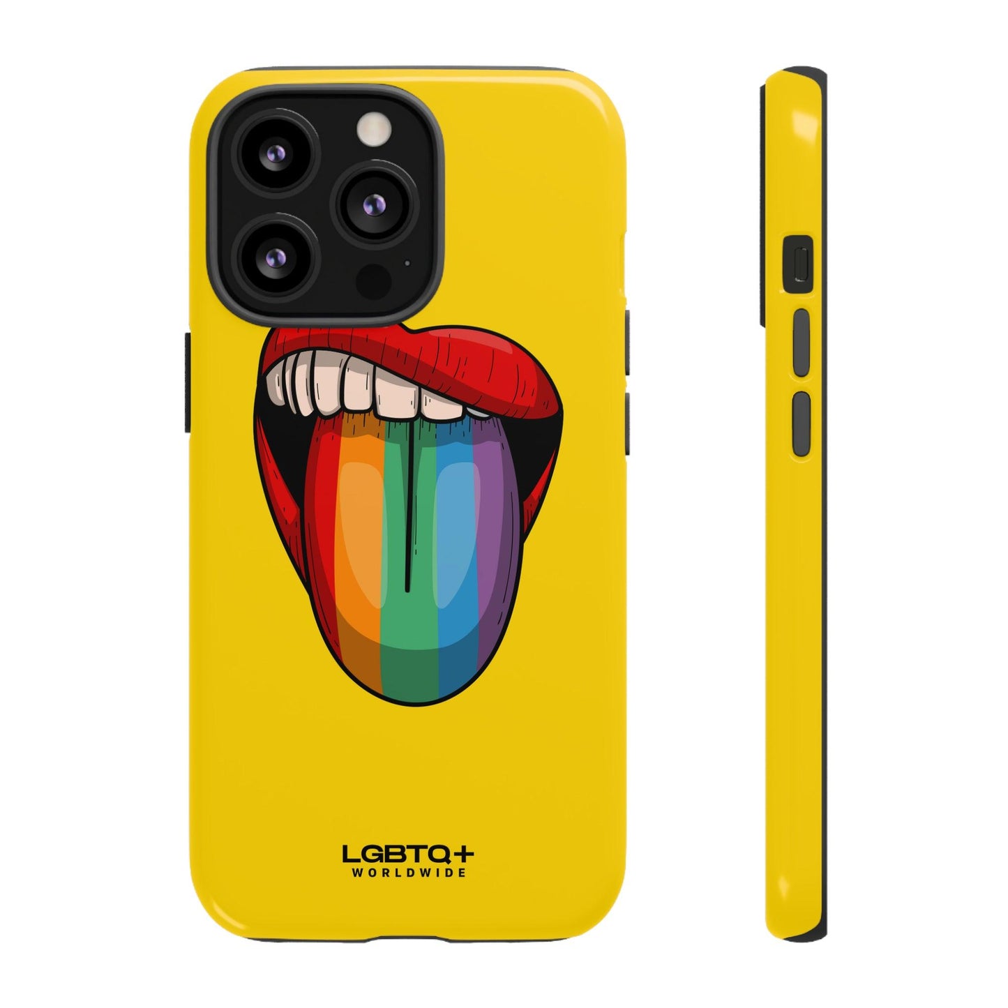 LGBTQWorldwide - ,,ZUNGE" Doppelgehäuse Handyhülle Accessories, Glossy, iPhone Cases, Matte, Phone accessory, Phone Cases, Samsung Cases, Thermo, Valentine's Day Picks lgbtq Bekleidung Accessoires unisex Zubehör