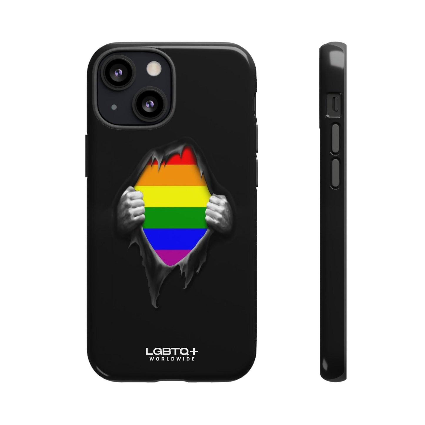 LGBTQWorldwide - ,,SCHWARZES LOCH" Doppelgehäuse Handyhülle Accessories, Glossy, iPhone Cases, Matte, Phone accessory, Phone Cases, Samsung Cases, Thermo, Valentine's Day Picks lgbtq Bekleidung Accessoires unisex Zubehör