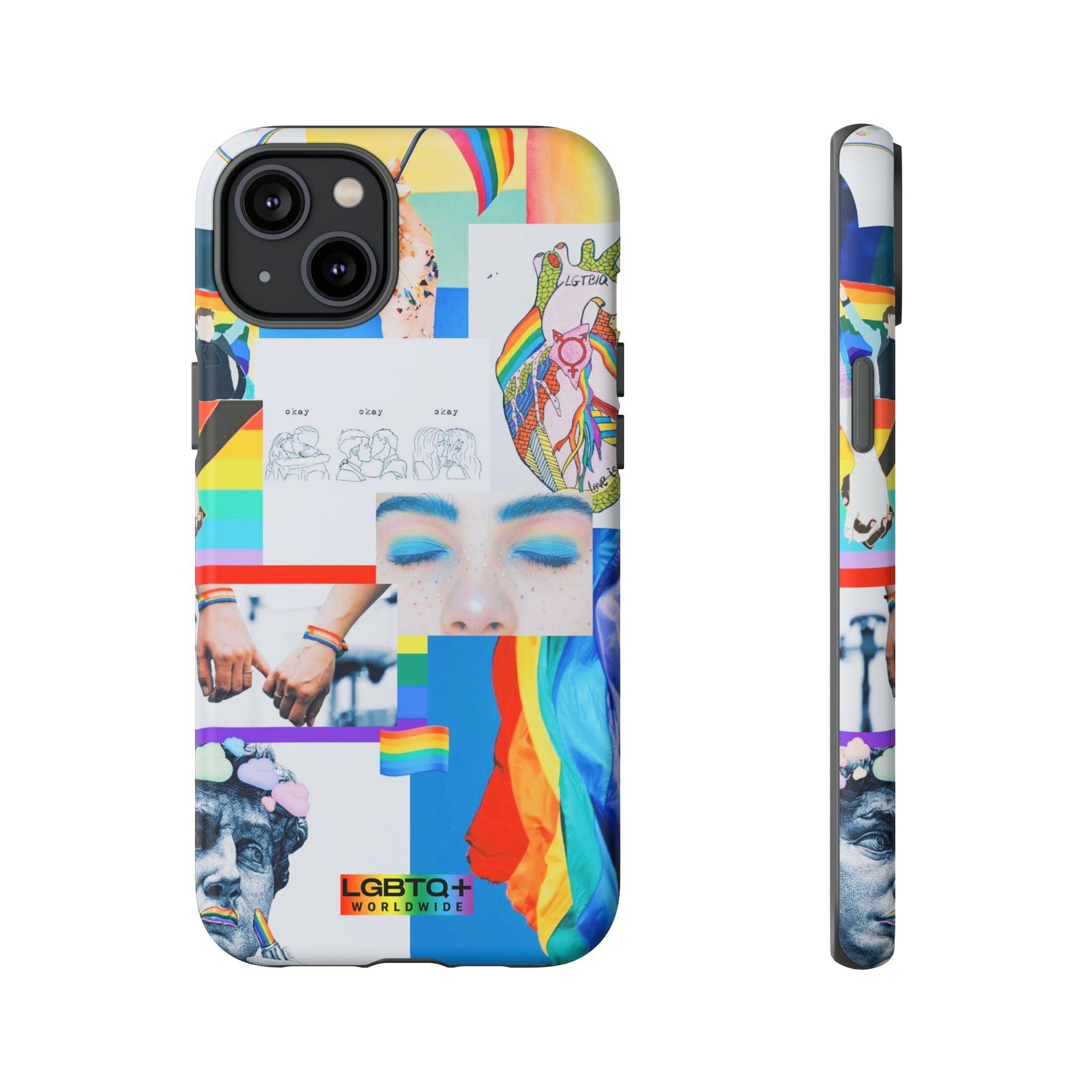 LGBTQWorldwide - ,,LEBEN"Doppelgehäuse Handyhülle Accessories, Glossy, iPhone Cases, Matte, Phone accessory, Phone Cases, Samsung Cases, Thermo, Valentine's Day Picks lgbtq Bekleidung Accessoires unisex Zubehör