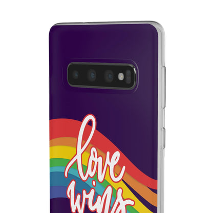 LGBTQWorldwide - ,,LIEBE GEWINNT" Flexible Handyhülle Accessories, Case, iPhone, iPhone Cases, Phone accessory, Phone Cases, Samsung Cases, silikon, Valentine's Day promotion lgbtq Bekleidung Accessoires unisex Zubehör