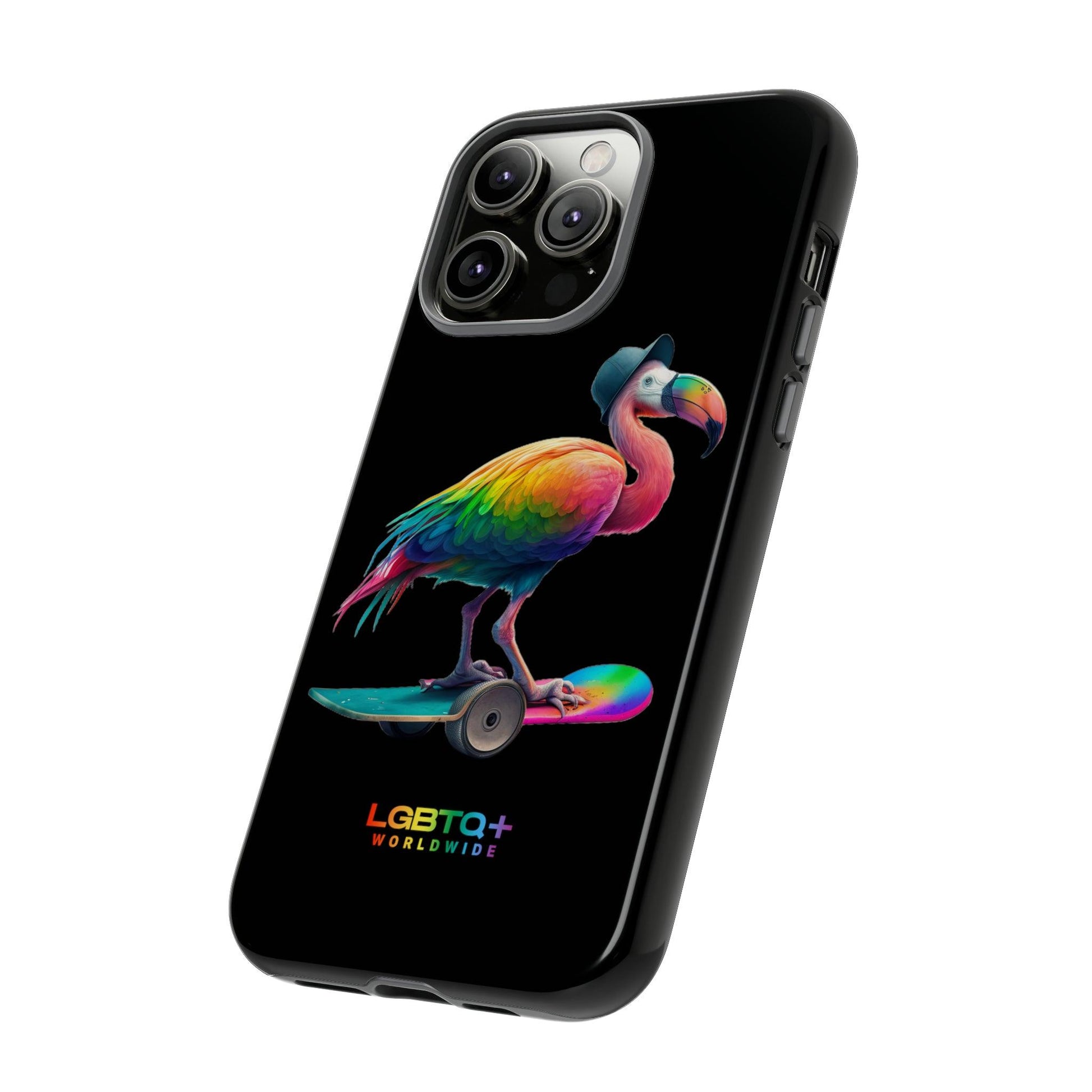 LGBTQWorldwide - ,,FLAMINGO" Doppelgehäuse Handyhülle Accessories, Glossy, iPhone Cases, Matte, Phone accessory, Phone Cases, Samsung Cases, tough, Valentine's Day Picks lgbtq Bekleidung Accessoires unisex Zubehör