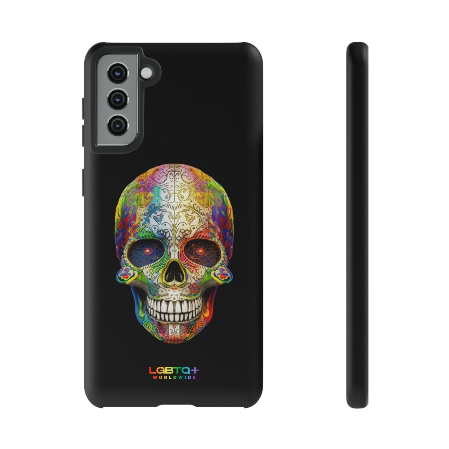 LGBTQWorldwide - ,,SKULL HEAD" Doppelgehäuse Handyhülle Accessories, Glossy, iPhone Cases, Matte, Phone accessory, Phone Cases, Samsung Cases, tough, Valentine's Day Picks lgbtq Bekleidung Accessoires unisex Zubehör