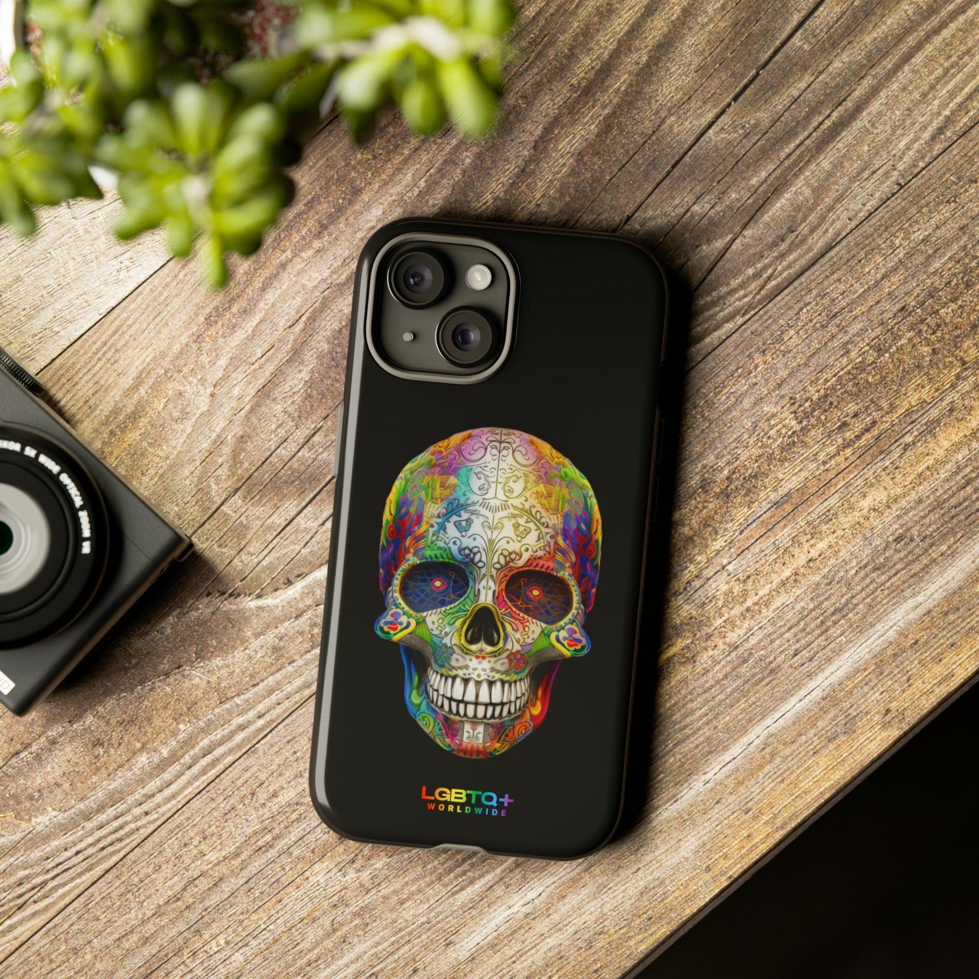 LGBTQWorldwide - ,,SKULL HEAD" Doppelgehäuse Handyhülle Accessories, Glossy, iPhone Cases, Matte, Phone accessory, Phone Cases, Samsung Cases, tough, Valentine's Day Picks lgbtq Bekleidung Accessoires unisex Zubehör