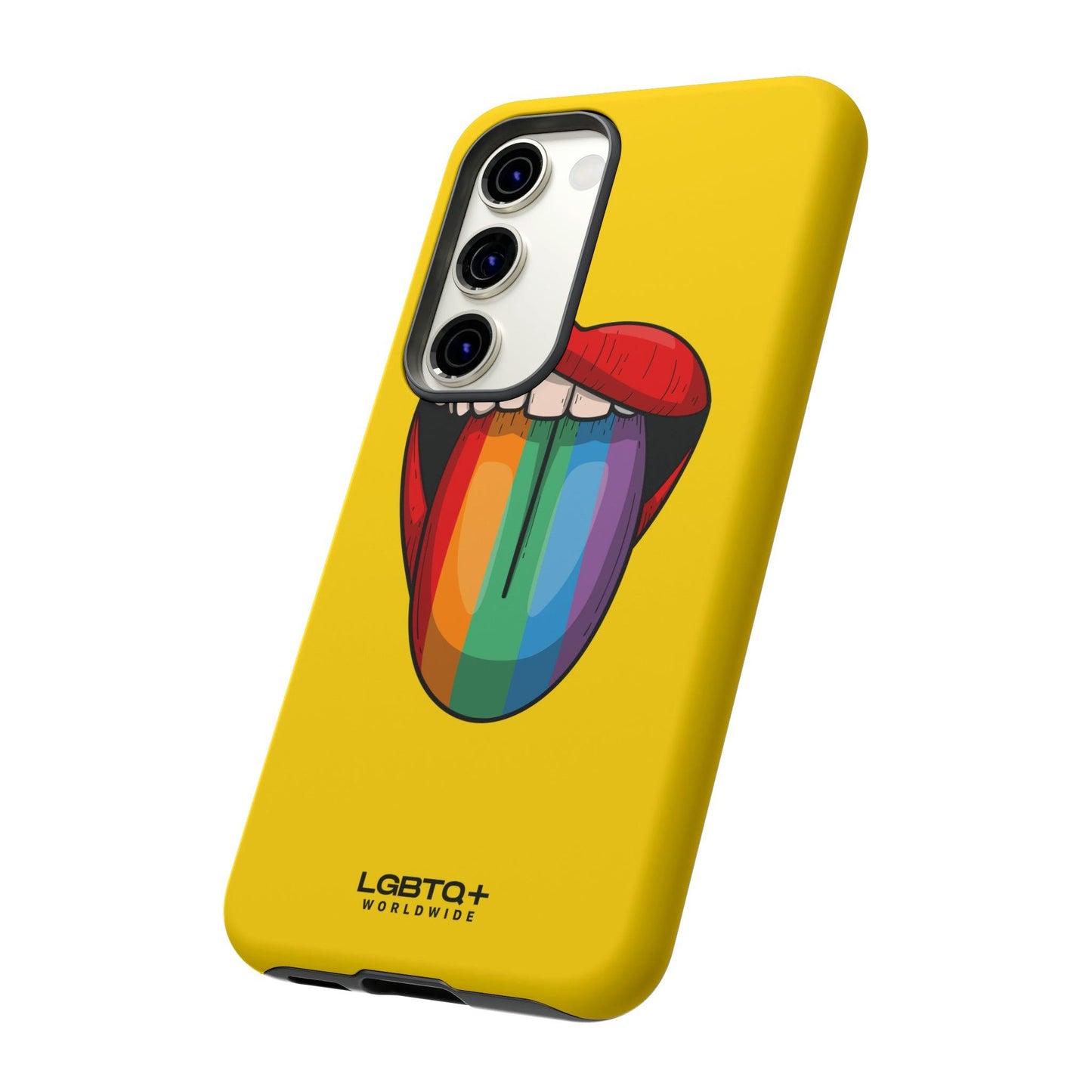 LGBTQWorldwide - ,,ZUNGE" Doppelgehäuse Handyhülle Accessories, Glossy, iPhone Cases, Matte, Phone accessory, Phone Cases, Samsung Cases, Thermo, Valentine's Day Picks lgbtq Bekleidung Accessoires unisex Zubehör