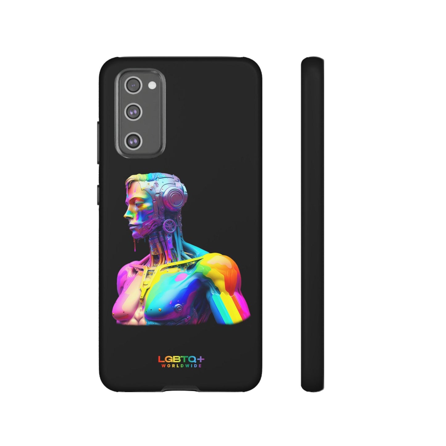 LGBTQWorldwide - ,,ZUKÜNFTIGER ROBOTER" Doppelgehäuse Handyhülle Accessories, Glossy, iPhone Cases, Matte, Phone accessory, Phone Cases, Samsung Cases, tough, Valentine's Day Picks lgbtq Bekleidung Accessoires unisex Zubehör