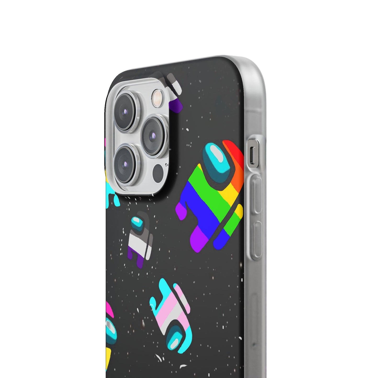 LGBTQWorldwide - ,,IMPOSTER" Flexible Handyhülle Accessories, Case, iPhone, iPhone Cases, Phone accessory, Phone Cases, Samsung Cases, silikon, Valentine's Day promotion lgbtq Bekleidung Accessoires unisex Zubehör