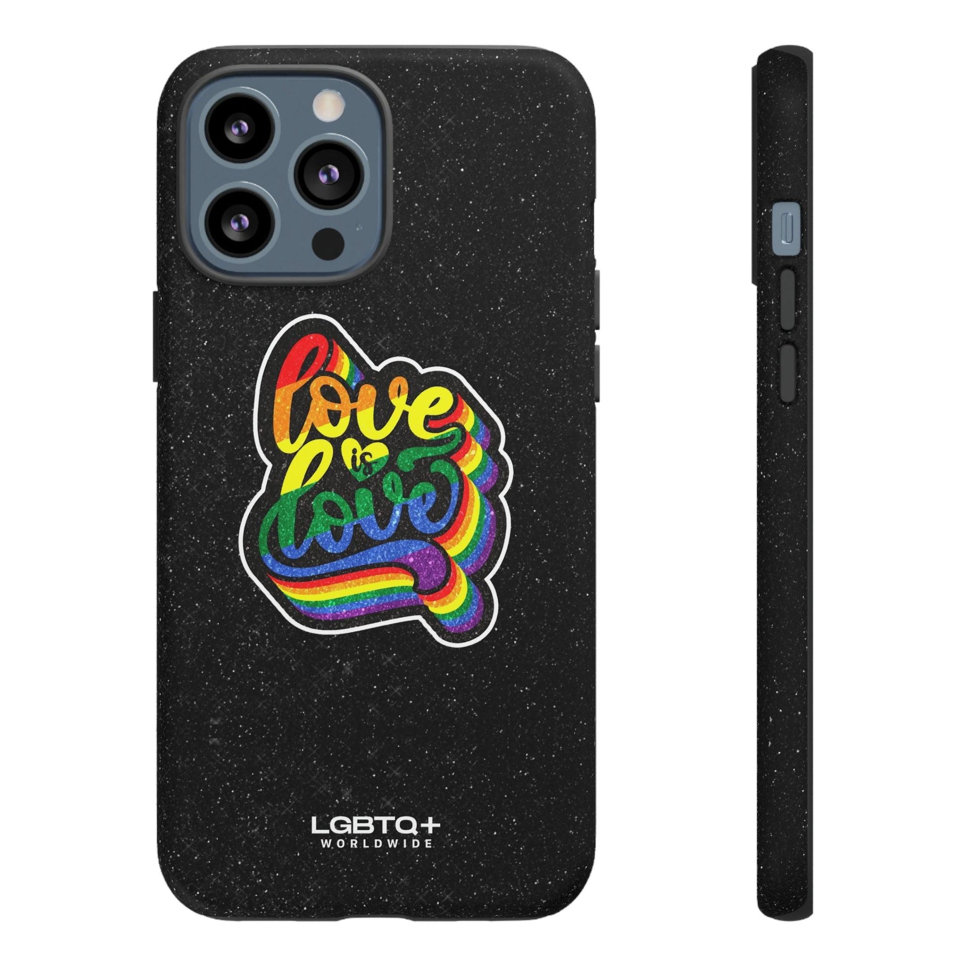 LGBTQWorldwide - ,,LOVE IS LOVE" Doppelgehäuse Handyhülle Accessories, Glossy, iPhone Cases, Matte, Phone accessory, Phone Cases, Samsung Cases, Thermo, Valentine's Day Picks lgbtq Bekleidung Accessoires unisex Zubehör