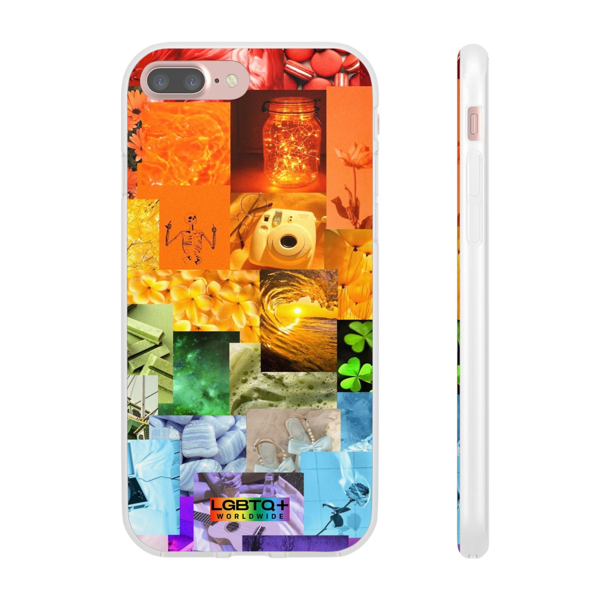 LGBTQWorldwide - ,,GLÜCKLICHKEIT" Flexible Handyhülle Accessories, Case, iPhone, iPhone Cases, Phone accessory, Phone Cases, Samsung Cases, silikon, Valentine's Day promotion lgbtq Bekleidung Accessoires unisex Zubehör