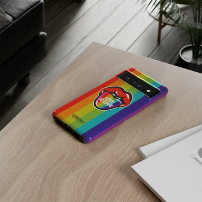 LGBTQWorldwide - ,,LIEBES ZUNGE" Doppelgehäuse Handyhülle Accessories, Glossy, iPhone Cases, Matte, Phone accessory, Phone Cases, Samsung Cases, Thermo, Valentine's Day Picks lgbtq Bekleidung Accessoires unisex Zubehör