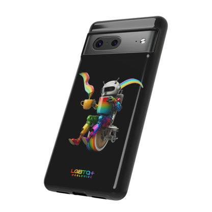 LGBTQWorldwide - ,,LUSTIGER ROBOTER" Doppelgehäuse Handyhülle Accessories, Glossy, iPhone Cases, Matte, Phone accessory, Phone Cases, Samsung Cases, tough, Valentine's Day Picks lgbtq Bekleidung Accessoires unisex Zubehör