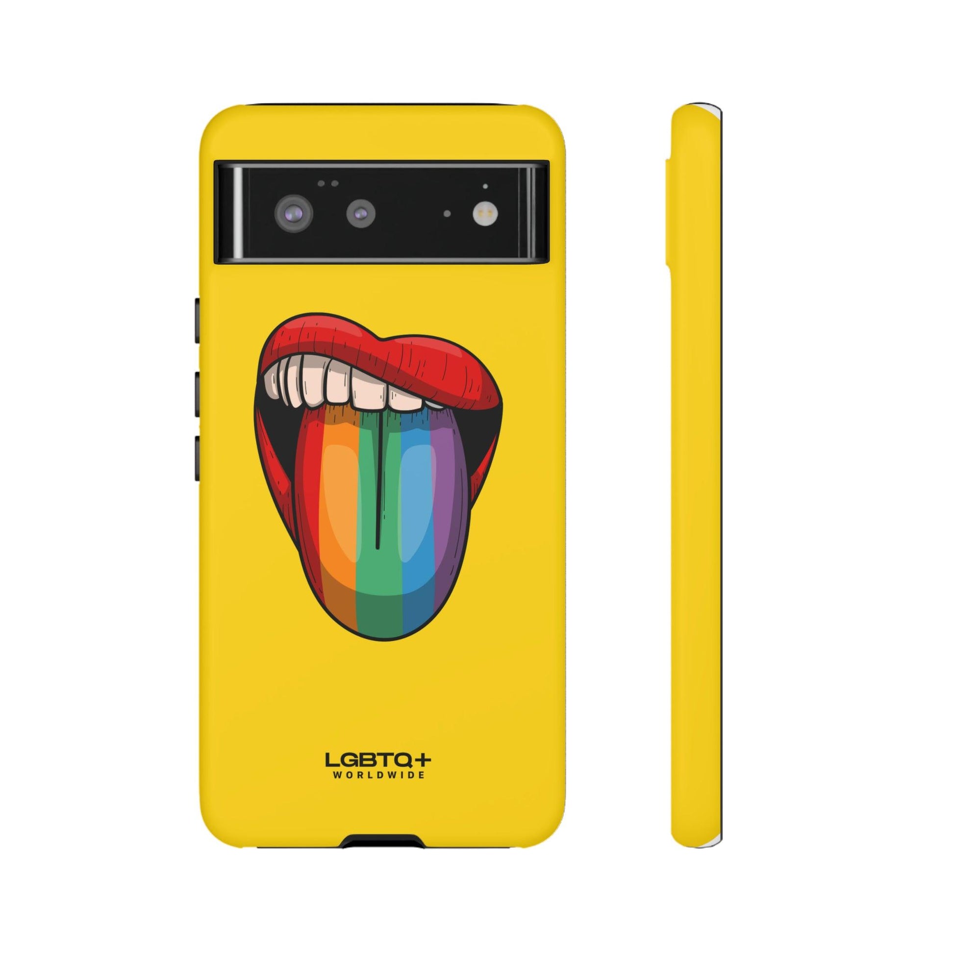 LGBTQWorldwide - ,,ZUNGE" Doppelgehäuse Handyhülle Accessories, Glossy, iPhone Cases, Matte, Phone accessory, Phone Cases, Samsung Cases, Thermo, Valentine's Day Picks lgbtq Bekleidung Accessoires unisex Zubehör