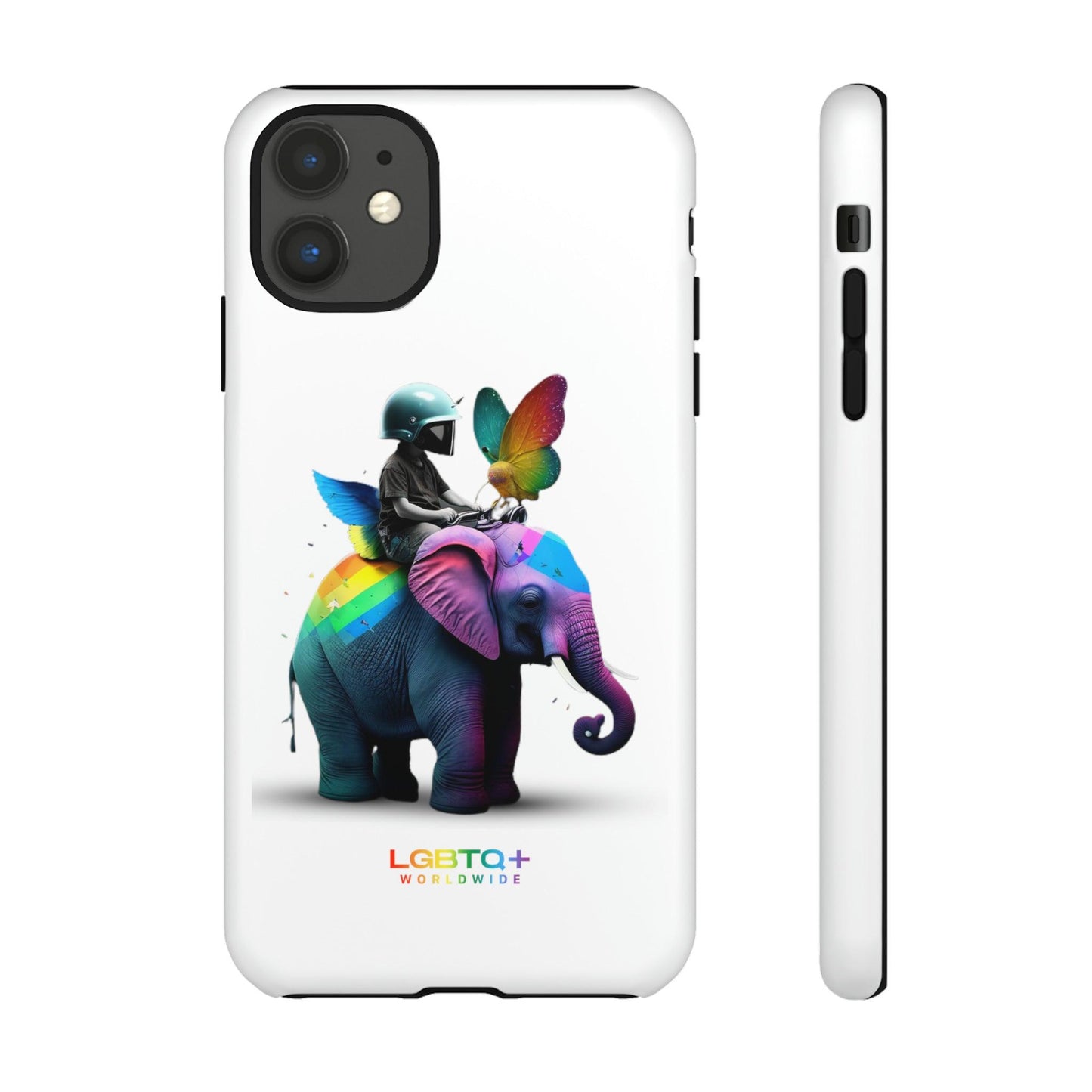 LGBTQWorldwide - ,,SCHMETTERLING" Doppelgehäuse Handyhülle Accessories, Glossy, iPhone Cases, Matte, Phone accessory, Phone Cases, Samsung Cases, tough, Valentine's Day Picks lgbtq Bekleidung Accessoires unisex Zubehör