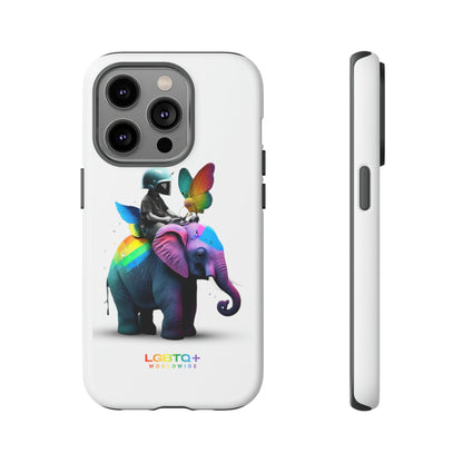 LGBTQWorldwide - ,,SCHMETTERLING" Doppelgehäuse Handyhülle Accessories, Glossy, iPhone Cases, Matte, Phone accessory, Phone Cases, Samsung Cases, tough, Valentine's Day Picks lgbtq Bekleidung Accessoires unisex Zubehör