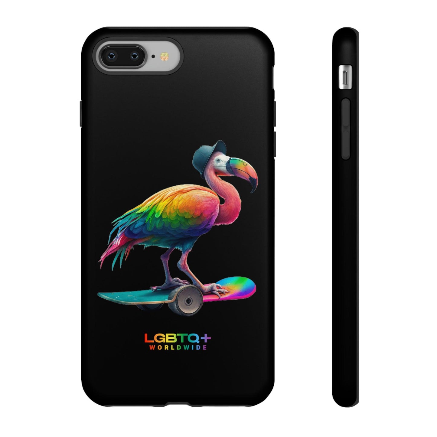 LGBTQWorldwide - ,,FLAMINGO" Doppelgehäuse Handyhülle Accessories, Glossy, iPhone Cases, Matte, Phone accessory, Phone Cases, Samsung Cases, tough, Valentine's Day Picks lgbtq Bekleidung Accessoires unisex Zubehör