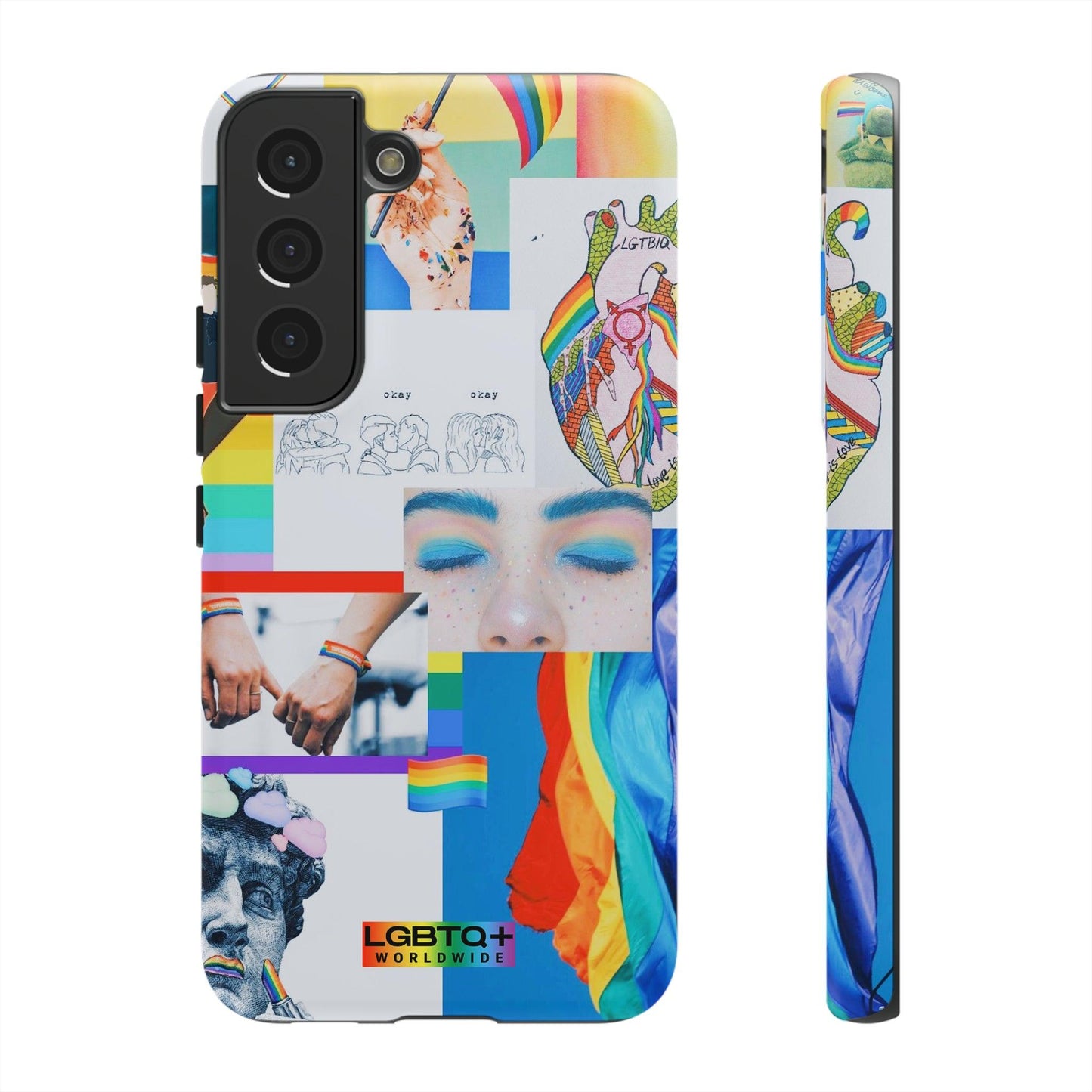 LGBTQWorldwide - ,,LEBEN"Doppelgehäuse Handyhülle Accessories, Glossy, iPhone Cases, Matte, Phone accessory, Phone Cases, Samsung Cases, Thermo, Valentine's Day Picks lgbtq Bekleidung Accessoires unisex Zubehör