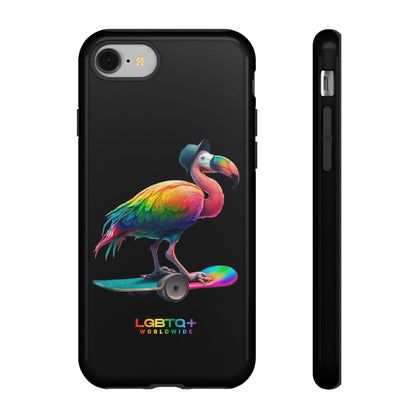 LGBTQWorldwide - ,,FLAMINGO" Doppelgehäuse Handyhülle Accessories, Glossy, iPhone Cases, Matte, Phone accessory, Phone Cases, Samsung Cases, tough, Valentine's Day Picks lgbtq Bekleidung Accessoires unisex Zubehör