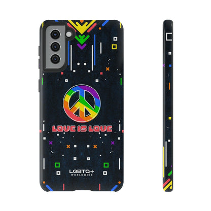 LGBTQWorldwide - ,,PEACE" Doppelgehäuse Handyhülle Accessories, Glossy, iPhone Cases, Matte, Phone accessory, Phone Cases, Samsung Cases, Thermo, Valentine's Day Picks lgbtq Bekleidung Accessoires unisex Zubehör