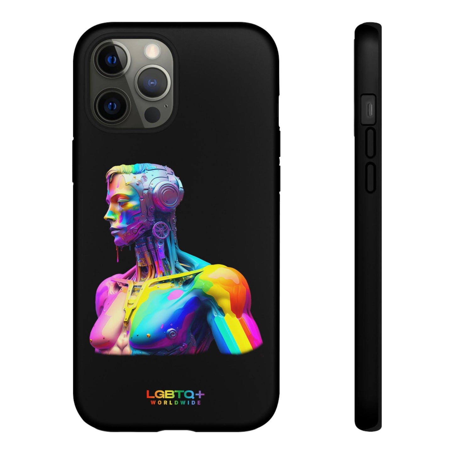 LGBTQWorldwide - ,,ZUKÜNFTIGER ROBOTER" Doppelgehäuse Handyhülle Accessories, Glossy, iPhone Cases, Matte, Phone accessory, Phone Cases, Samsung Cases, tough, Valentine's Day Picks lgbtq Bekleidung Accessoires unisex Zubehör