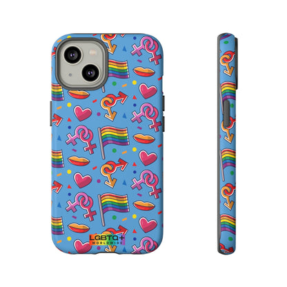 LGBTQWorldwide - ,,FÜHL DICH FREI" Doppelgehäuse Handyhülle Accessories, Glossy, iPhone Cases, Matte, Phone accessory, Phone Cases, Samsung Cases, Thermo, Valentine's Day Picks lgbtq Bekleidung Accessoires unisex Zubehör