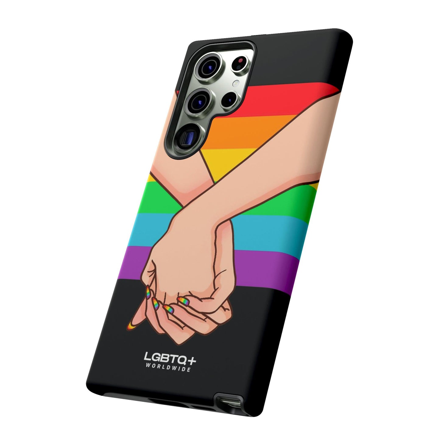 LGBTQWorldwide - ,,TOGETHER PRIDE" Doppelgehäuse Handyhülle Accessories, Glossy, iPhone Cases, Matte, Phone accessory, Phone Cases, Samsung Cases, Thermo, Valentine's Day Picks lgbtq Bekleidung Accessoires unisex Zubehör