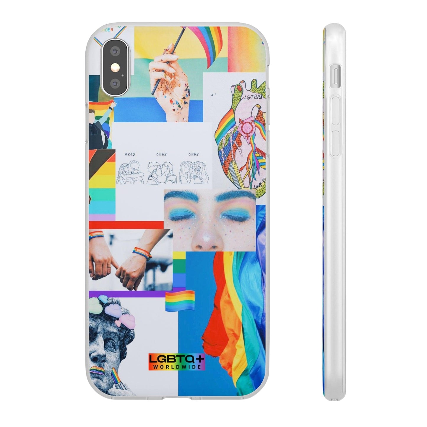 LGBTQWorldwide - ,,SEI FREI" Flexible Handyhülle Accessories, Case, iPhone, iPhone Cases, Phone accessory, Phone Cases, Samsung Cases, silikon, Valentine's Day promotion lgbtq Bekleidung Accessoires unisex Zubehör