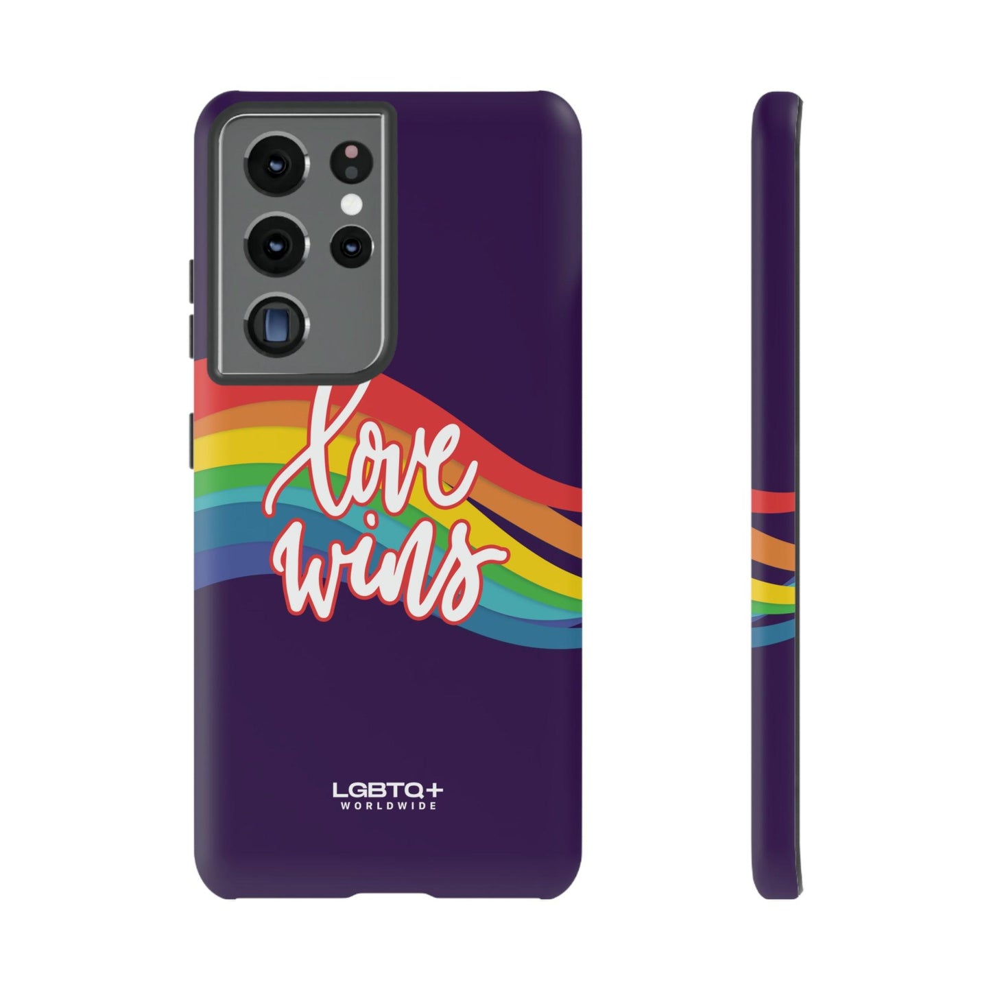 LGBTQWorldwide - ,,LIEBE GEWINNT" Doppelgehäuse Handyhülle Accessories, Glossy, iPhone Cases, Matte, Phone accessory, Phone Cases, Samsung Cases, Thermo, Valentine's Day Picks lgbtq Bekleidung Accessoires unisex Zubehör